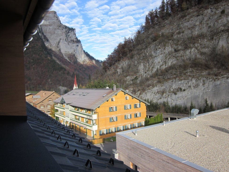 Blick vom Balkon Alpen Hotel Post