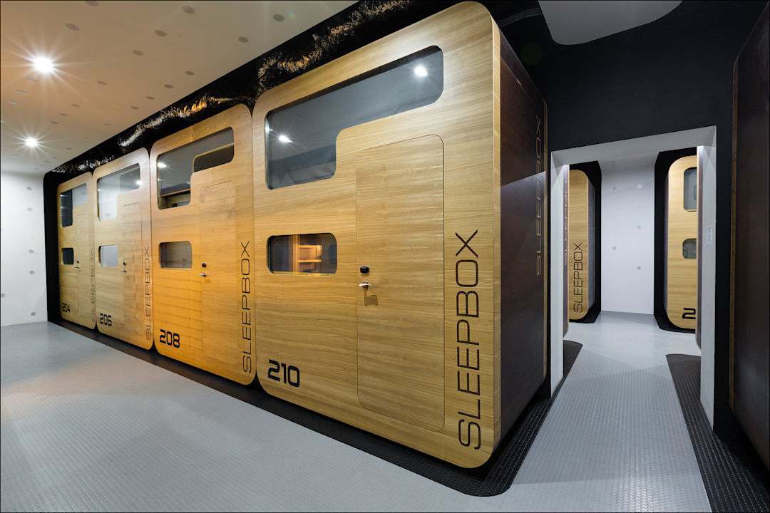 2 Level, Double Sleepboxes Hotel Sleepbox