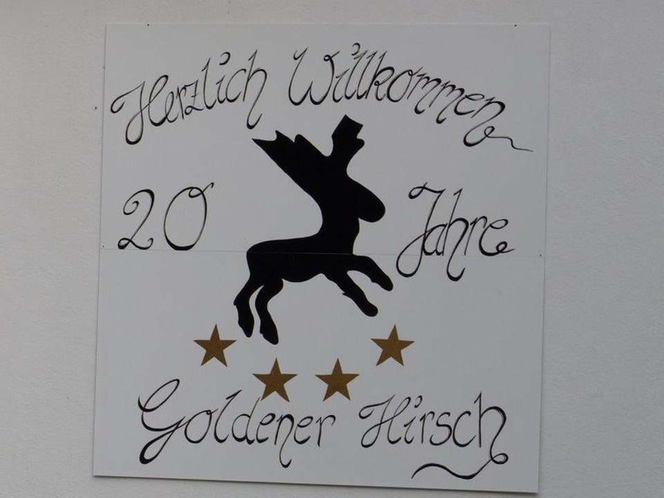 Willkommensgruss Hotel & Gasthaus Goldener Hirsch