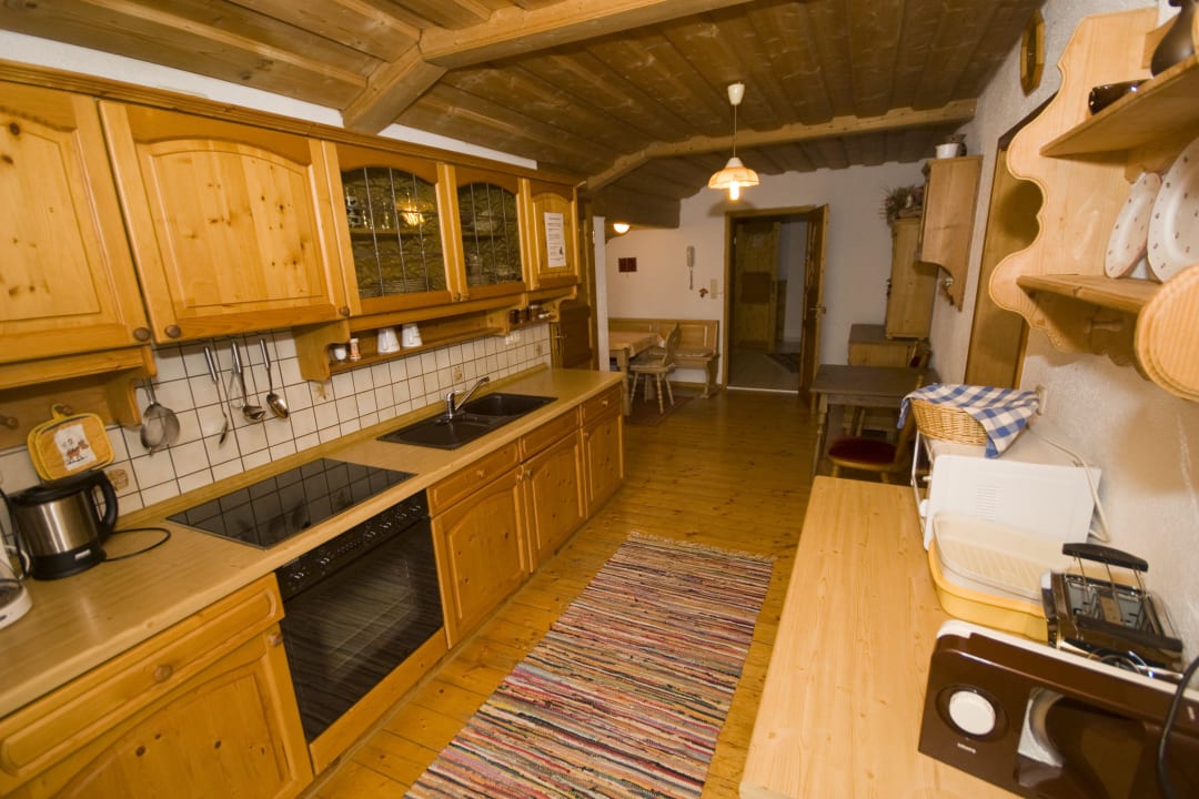 Küche der Ferienwohnung Arber Schedlbauernhof