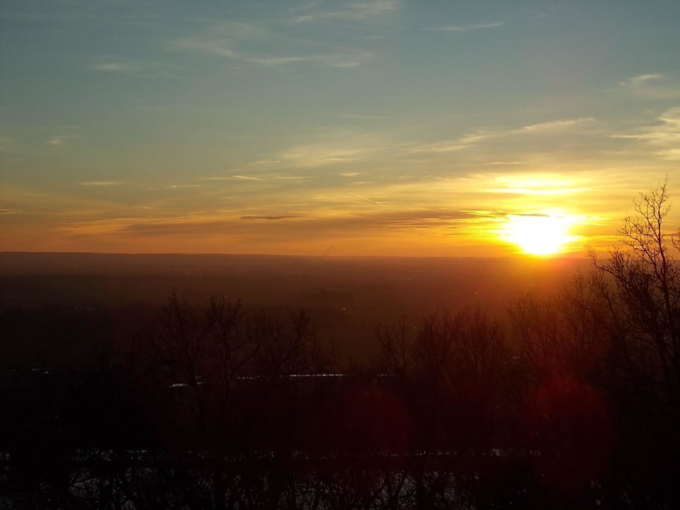 Sonnenuntergang am Bogenberg Hotel Ferien Vom Ich
