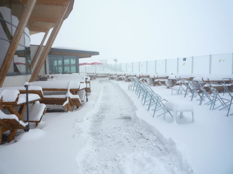 Wintereinbruch im September Hotel Am Sonnberg