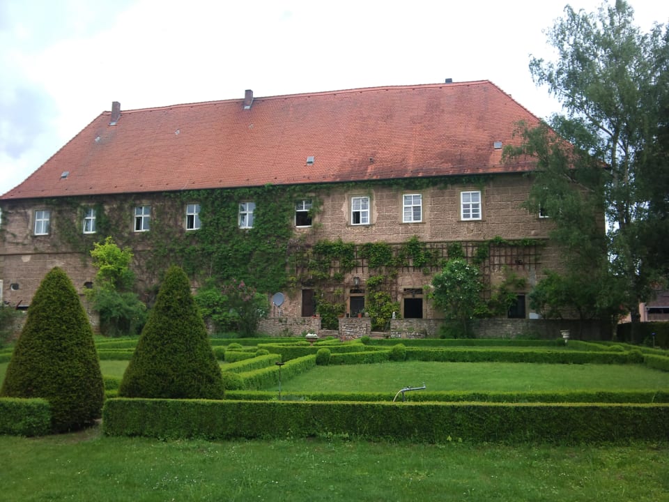 Hinteransicht des Schlosses Hotel Schloss Zeilitzheim