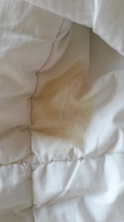 Flecken auf der Bettdecke Hotel Berlin Lichtenberg