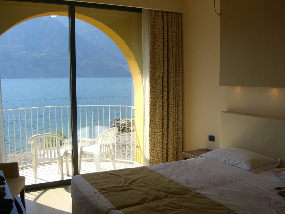 Blick aus dem Zimmer auf den See Hotel Europa