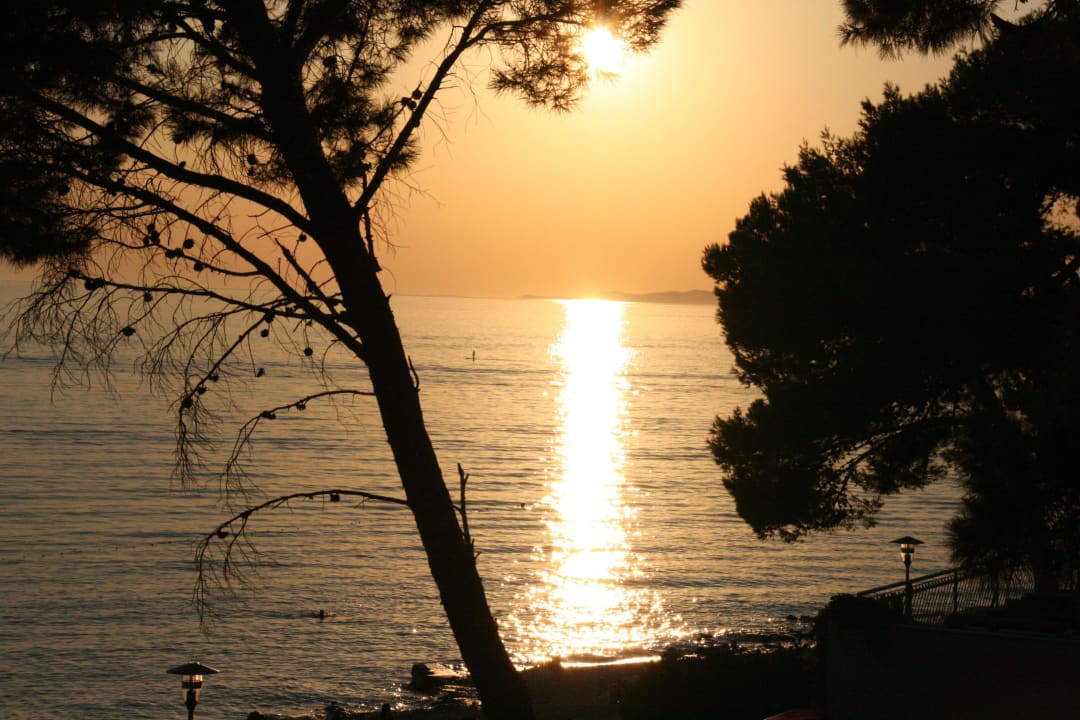 Sonnenuntergang - Ausblick vom Zimmer Hotel Zora