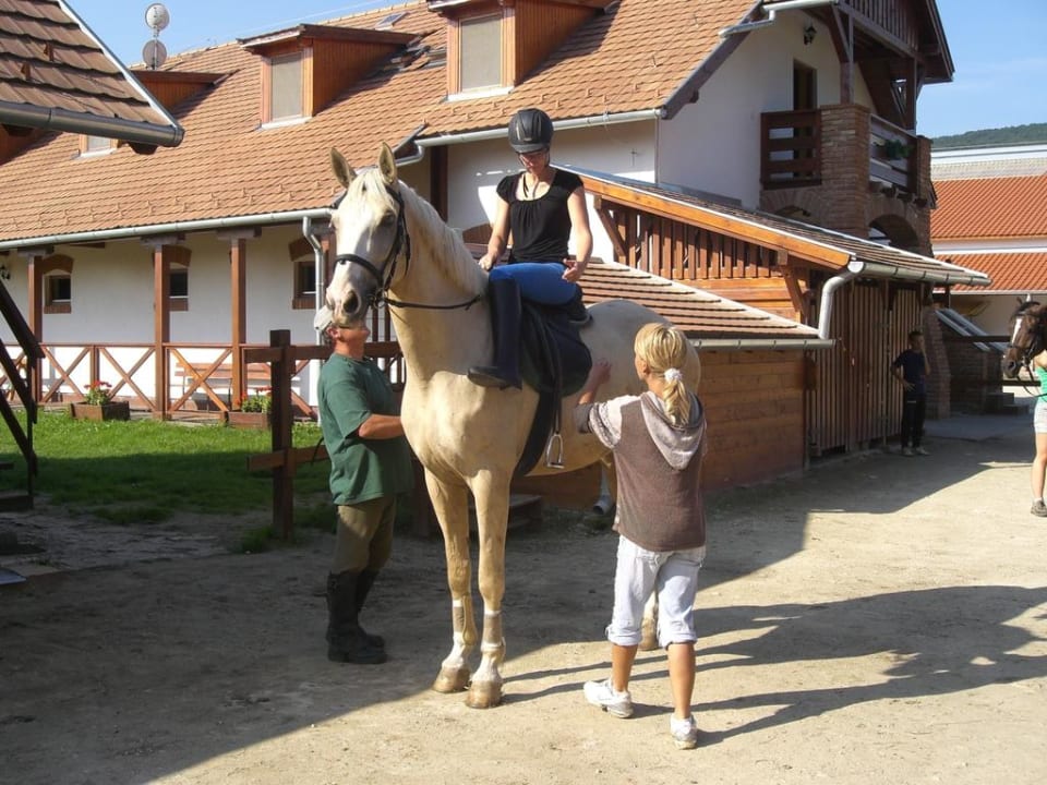Vorbereitung zum Ausritt Matild Country Hotel