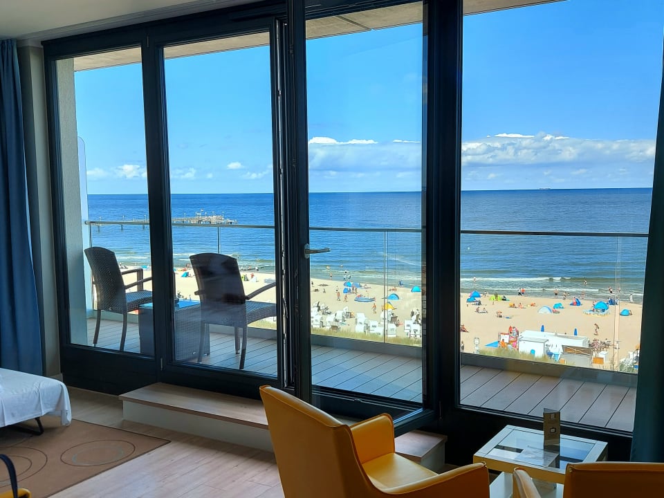 Ausblick SEETELHOTEL Kaiserstrand Beachhotel