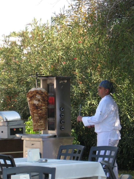 Dönerspieß an der Strandbar Hotel Oleander
