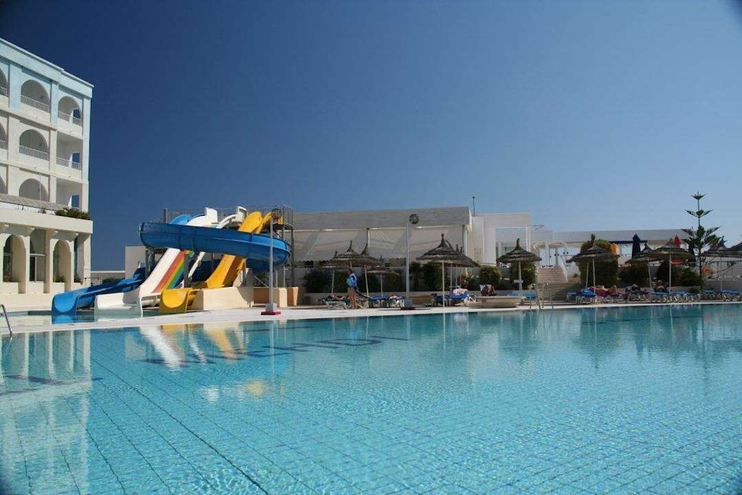 Die beliebte Rutschanlage. El Mehdi Beach Resort