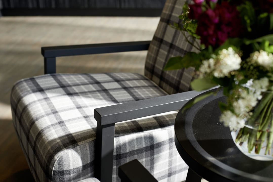 Sitzgelegenheit an der Rezeption Hotel mein inselglück