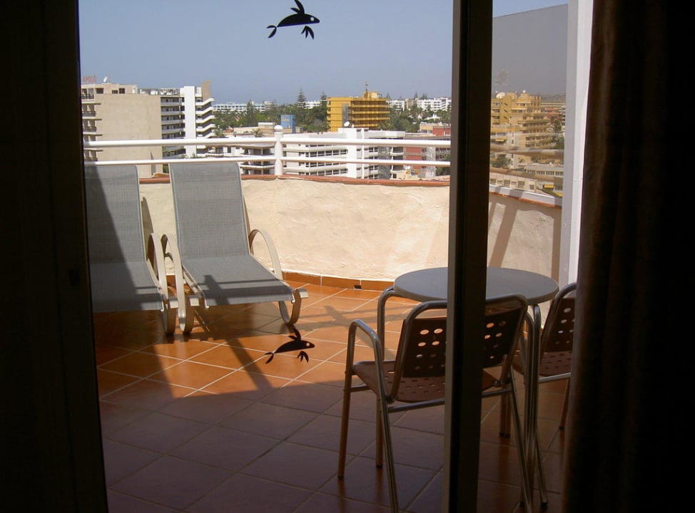 Ausblick auf die Terrasse Corallium Dunamar by Lopesan Hotels