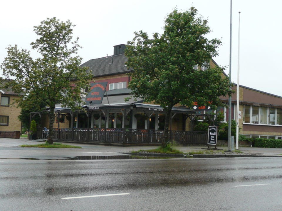 Blick auf's Hotelrestaurant Hotel Lagadalen