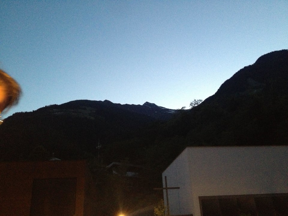 Blick über die Strasse Alpenhof Lodge Passeiertal