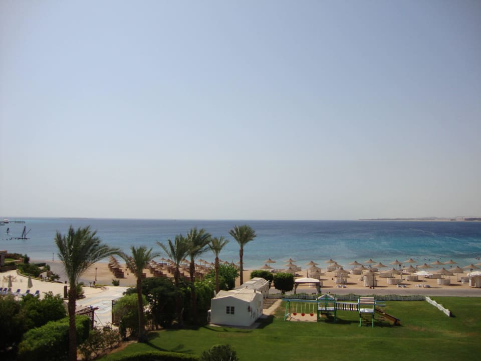 Von der Dachterrasse Old Palace Resort Sahl Hasheesh