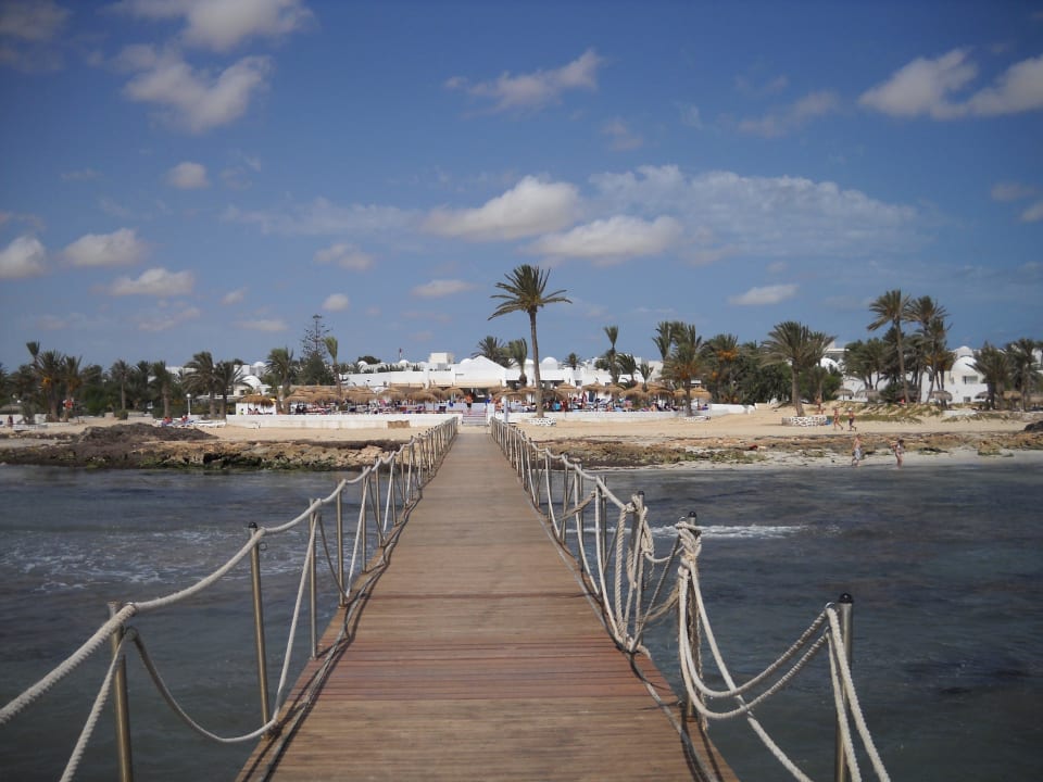 Blick vom Steg auf die Anlage Hotel El Mouradi Djerba Menzel
