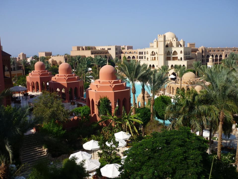 Aussicht von rechts über Lobbyterrasse Makadi Palace