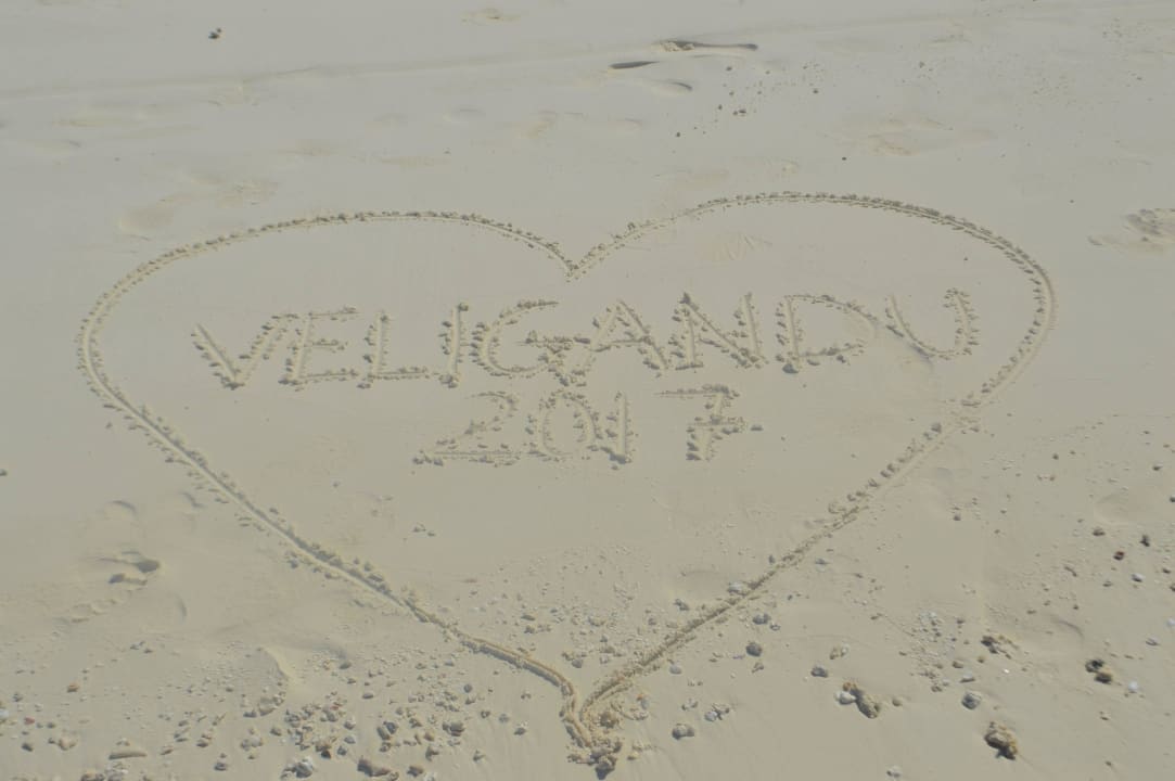 Liebeserklärung Veligandu Maldives Resort Island