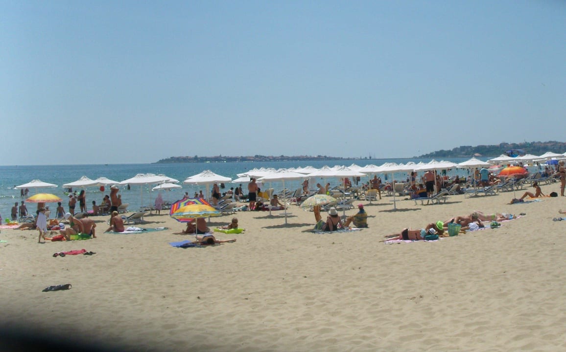 Strand,im Hintergrund Nessebar Nessebar Beach Hotel