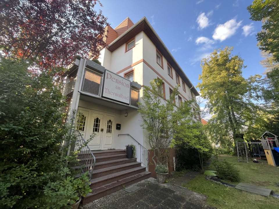 Außenansicht Pension Am Thermalbad