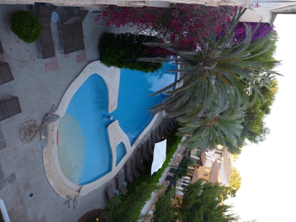 Pool von oben Es Bauló Petit Hotel