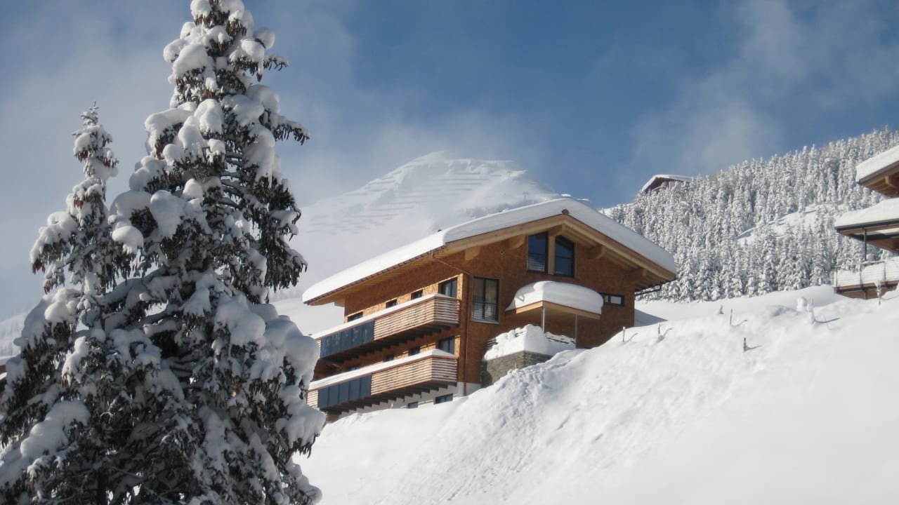 Außenansicht Chalet Hus Hörili