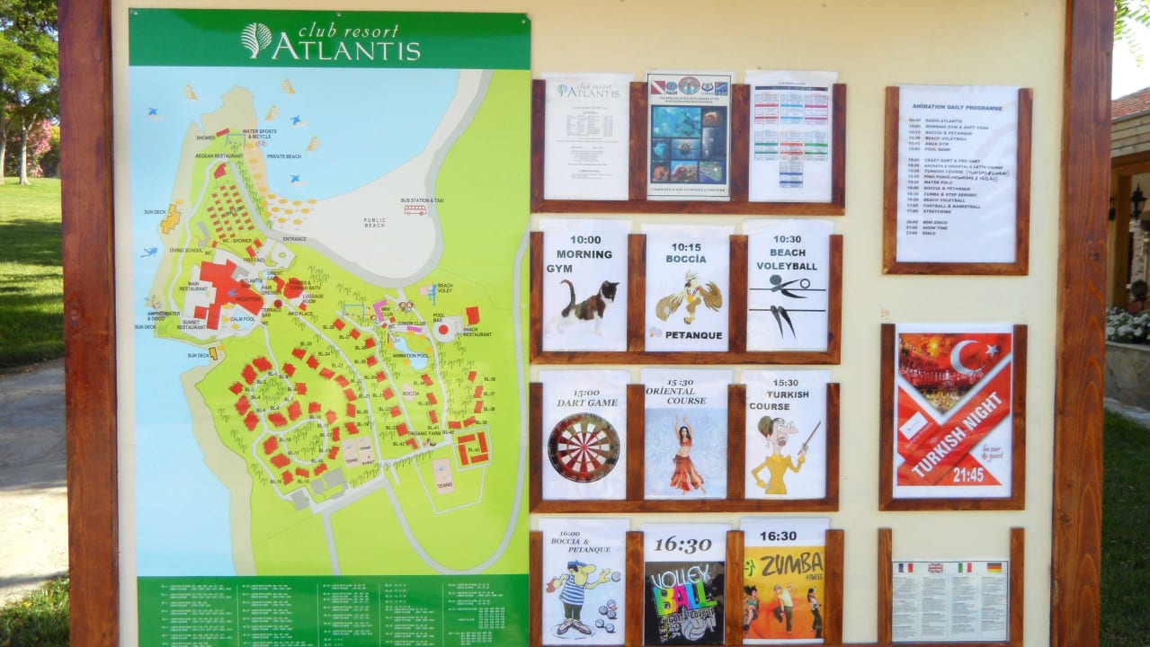 Aktueller Lageplan Club Resort Atlantis
