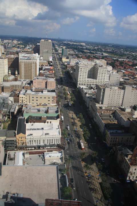 Ausblick aus dem 38. Stock Hotel Sheraton New Orleans
