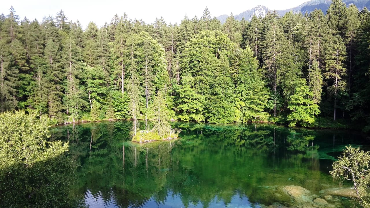 Blick vom Balkon 1 Hotel Am Badersee
