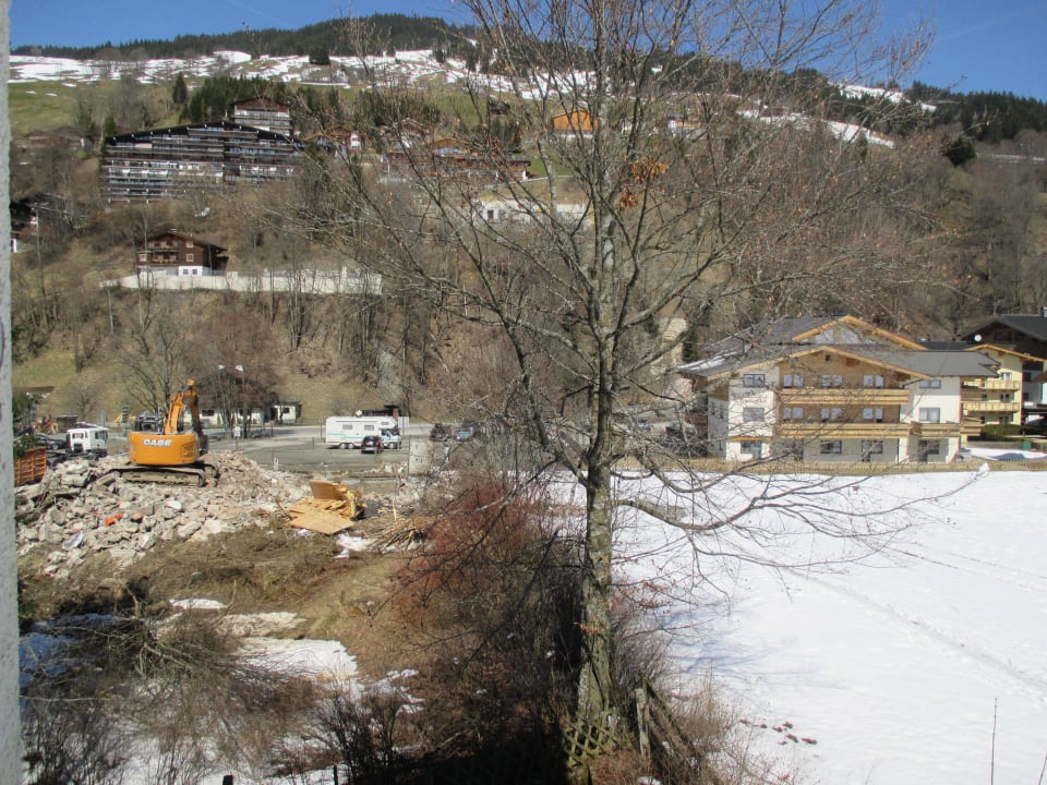 Blick vom Balkon Hotel Hubertushof Hinterglemm