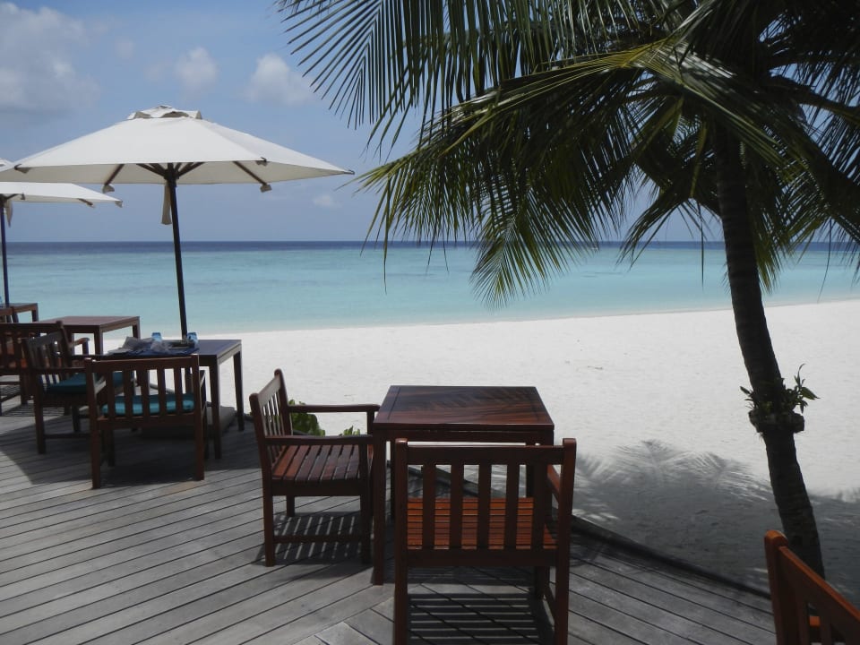 Essen mit Traumblick Veligandu Maldives Resort Island