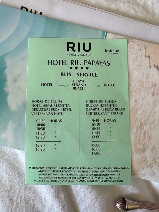 Strand Hotel Riu Papayas