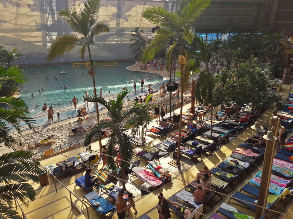 Ausblick Tropical Islands Resort - Zelte