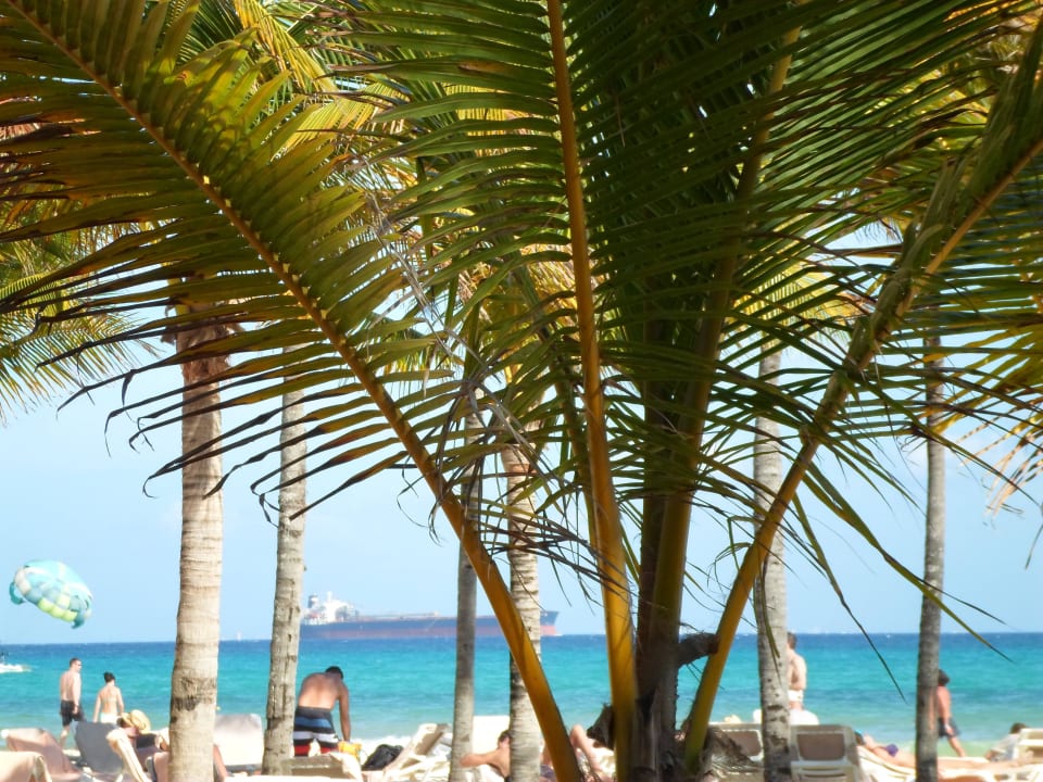 Türkisblaues Wasser Hotel Riu Tequila