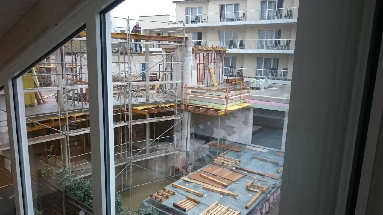 Hier entsteht der neue Wellnessbereich mit Pool LIFESTYLE Resort Zum Kurfürsten