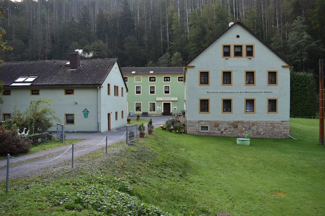 Außenansicht Pension Mittelndorfer Mühle