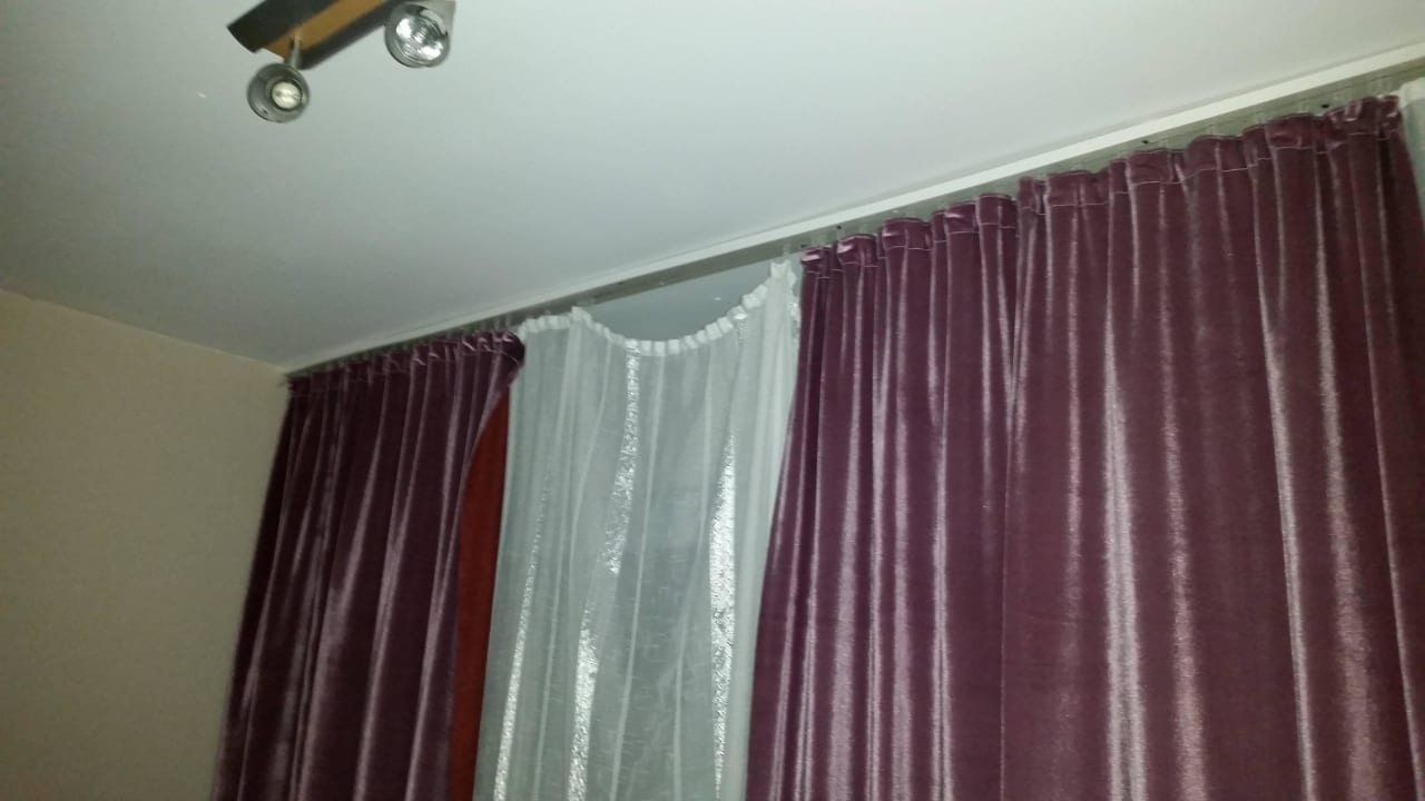 Vorhänge Schlafraum  Hotel Nevada Hamburg