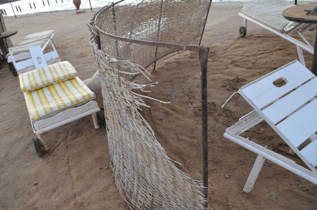 Kaputter Windschutz Riviera Aqua Park Resort