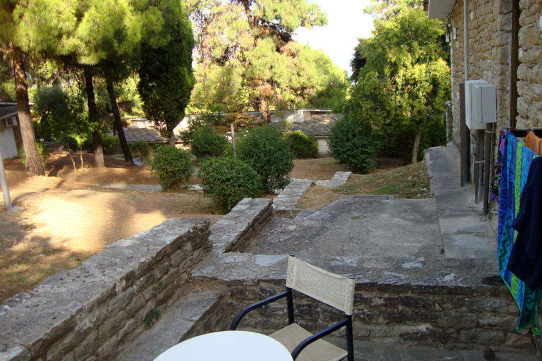 Unser Balkon Hotel Makryammos Bungalows