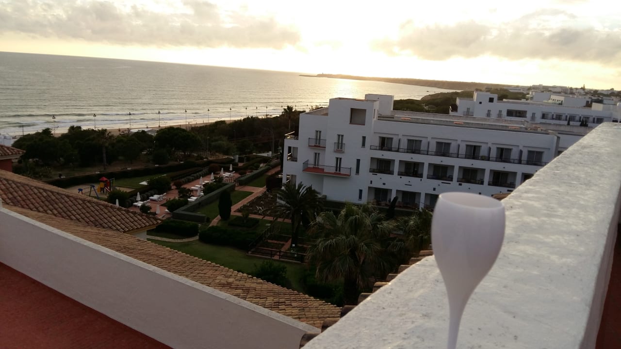 Blick vom Turm Richtung Hafen Fuerte Costa Luz (Fuerte Conil-Resort)