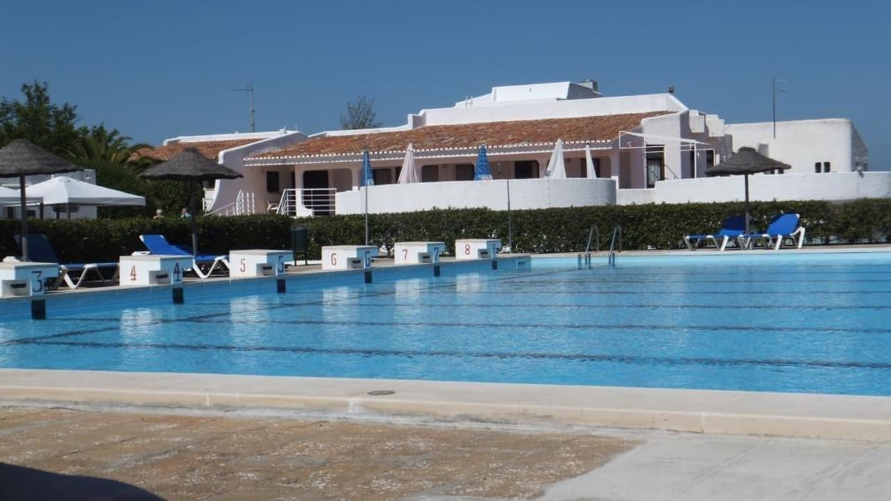 Sehr großer und gepflegter Pool. Kostenlose Liegen Hotel Ancora Park