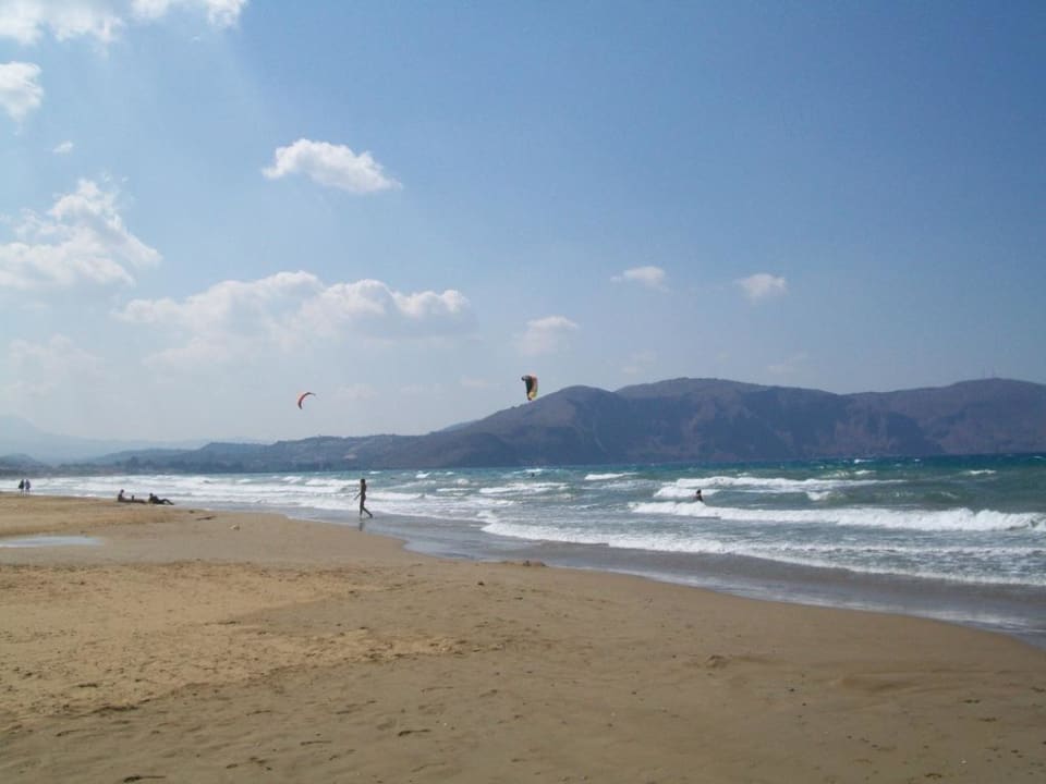 Sehr schöner Strand HARPIN Georgioupolis Resort Aquapark & SPA