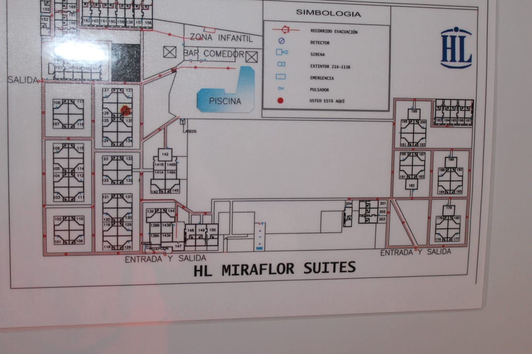 Lageplan HL Miraflor Suites Hotel