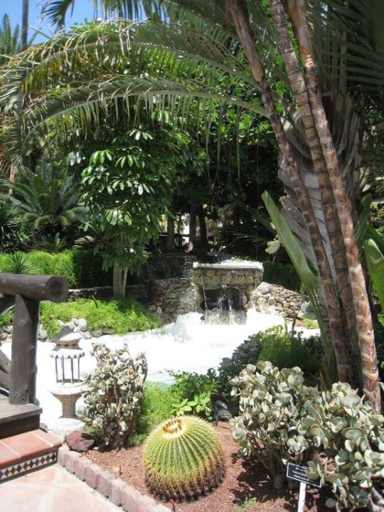 Wasserfall in der Gartenanlage Hotel Parque Tropical