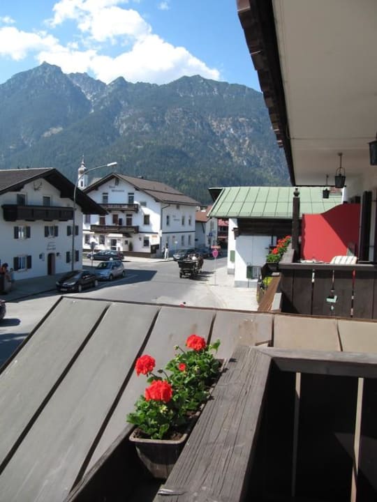 Blick von unserem Balkon Hotel Zugspitze