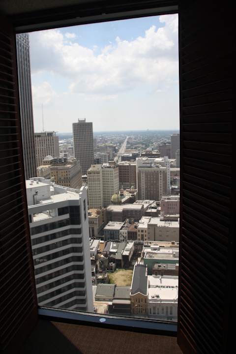 Ausblick aus dem 38. Stock Hotel Sheraton New Orleans