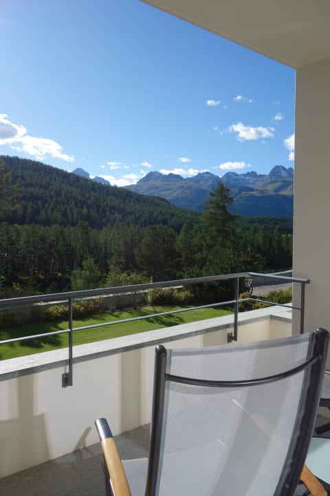 Ausblick Grand Hotel Kronenhof Pontresina