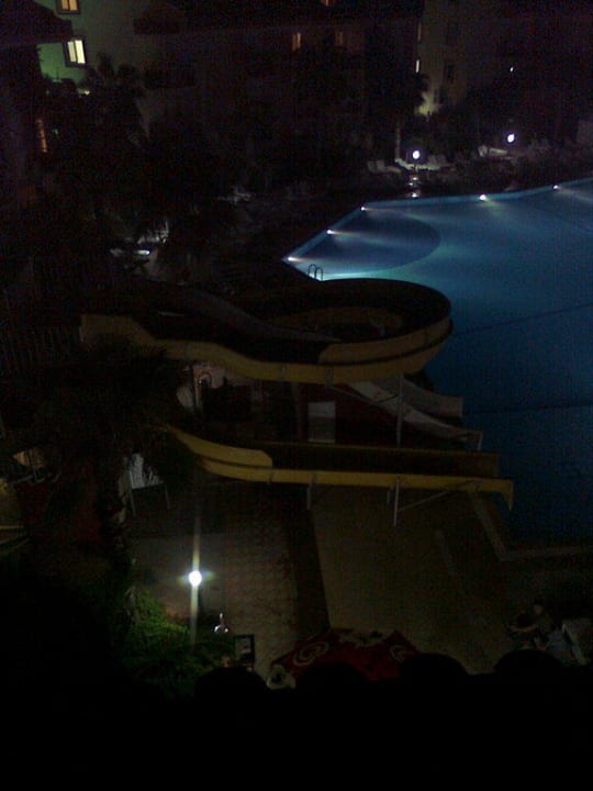 Rutschen by night Hotel Orfeus Park