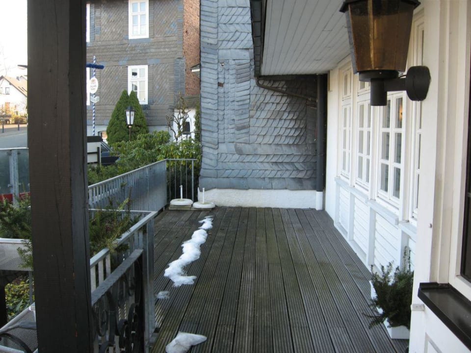 Terrasse am Eingang Hotel Dorfkammer