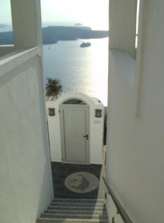 Eingang zum Apartment Hotel Agali Houses